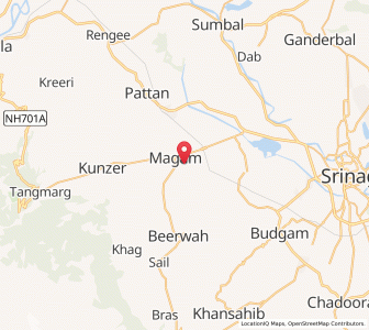 Map of Petha Kanyihom, Kashmir