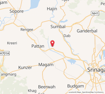 Map of Petha Kirpalpura, Kashmir