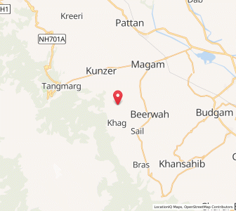 Map of Petha Sharan, Kashmir