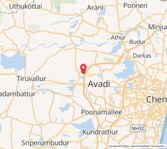 Map of Pettai, Tamil Nadu