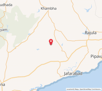 Map of Phacharia, Gujarat
