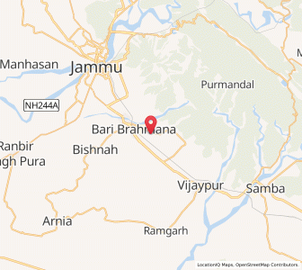 Map of Phagah, Kashmir