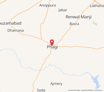 Map of Phagi, Rajasthan