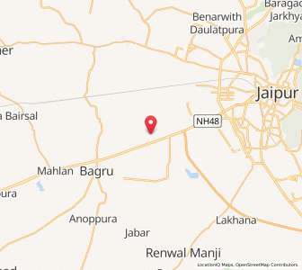 Map of Phagoriya, Rajasthan