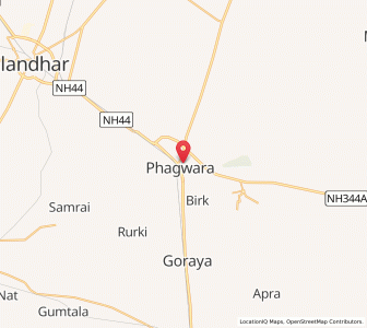 Map of Phagwara, Punjab
