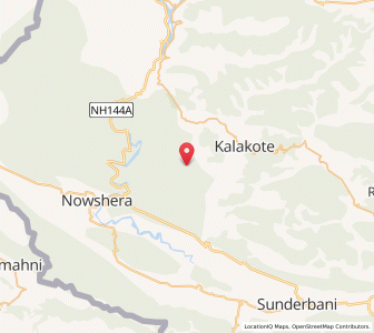 Map of Phah Brahman, Kashmir