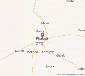 Map of Phalodi, Rajasthan