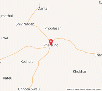 Map of Phalsund, Rajasthan