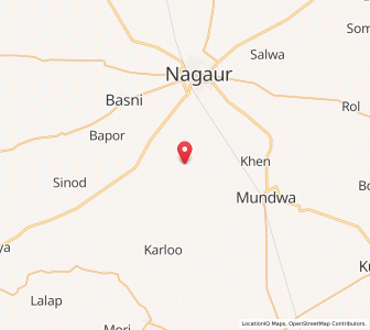 Map of Pharod, Rajasthan