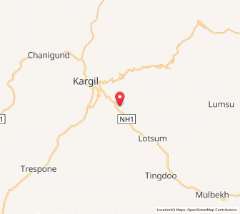 Map of Phekbar, Kashmir