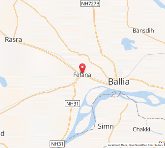 Map of Phephna, Uttar Pradesh