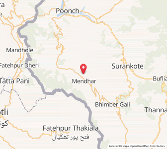 Map of Phera, Kashmir