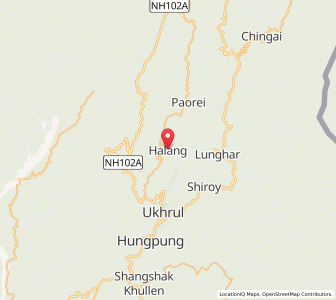 Map of Phering, Manipur