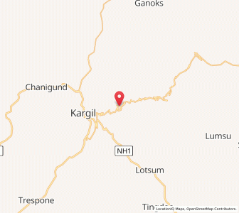 Map of Phikar, Kashmir