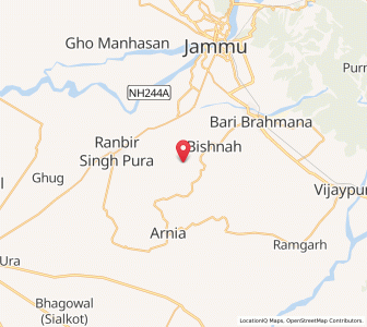 Map of Phindar, Kashmir