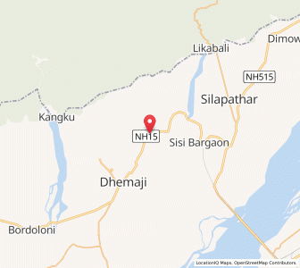 Map of Phukangaon, Assam