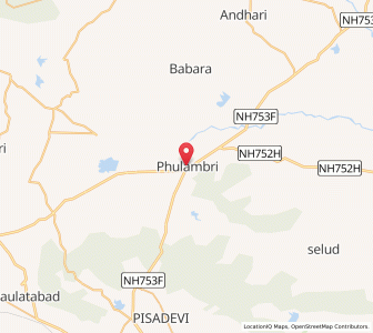 Map of Phulambri, Maharashtra