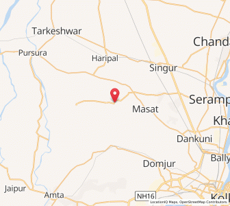 Map of Phurphura, West Bengal