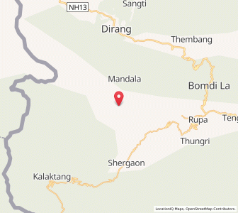 Map of Phutang, Arunachal Pradesh