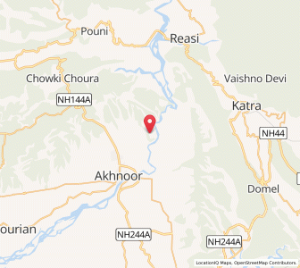 Map of Pian, Kashmir