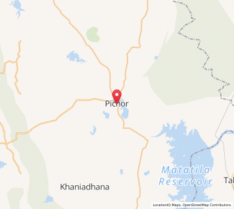 Map of Pichor, Madhya Pradesh