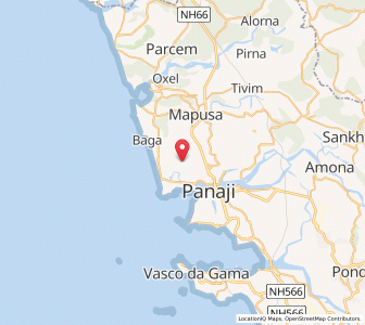 Map of Pilerne, Goa