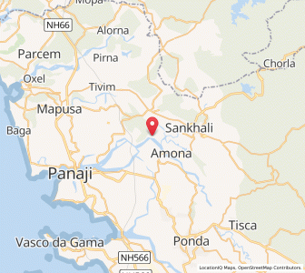 Map of Piligao, Goa