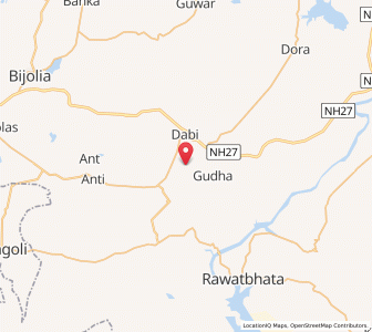 Map of Piliya, Rajasthan