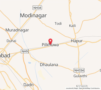 Map of Pilkhua, Uttar Pradesh