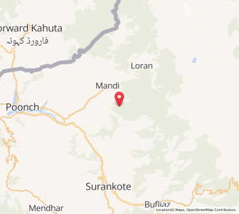 Map of Pillawali, Kashmir