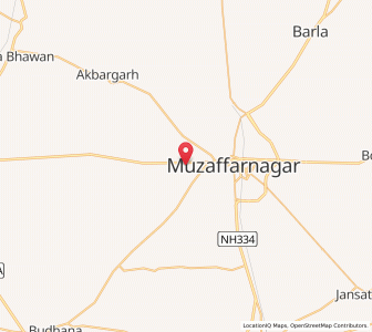 Map of Pina, Uttar Pradesh