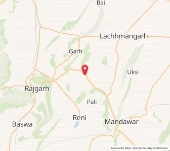 Map of Pinan, Rajasthan