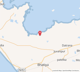 Map of Pindara, Gujarat