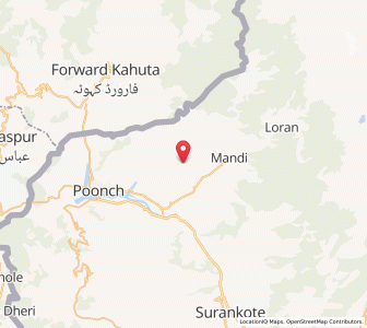 Map of Pindi, Kashmir