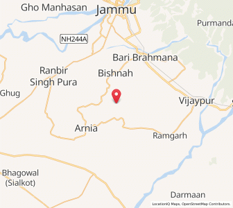 Map of Pindori Manhasan, Kashmir