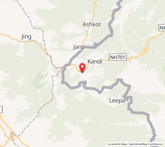 Map of Pingla Haridal, Kashmir