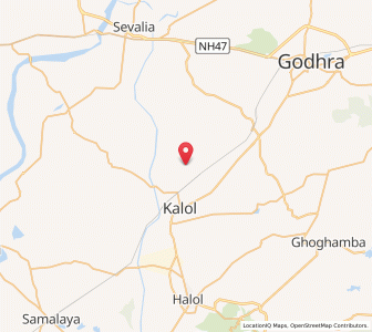 Map of Pingli, Gujarat