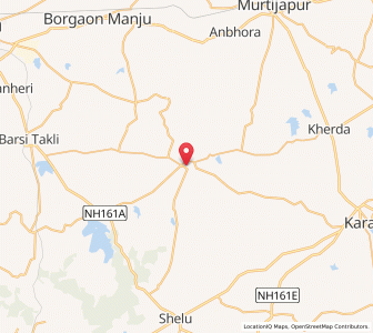 Map of Pinjar, Maharashtra