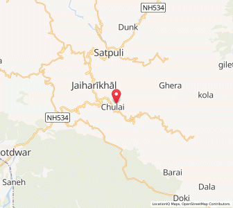 Map of Pira, Uttarakhand