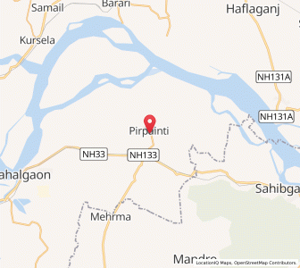 Map of Pirpainti, Bihar