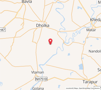 Map of Pisawara, Gujarat