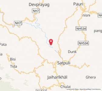 Map of Pitha, Uttarakhand