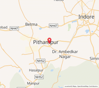 Map of Pithampur, Madhya Pradesh