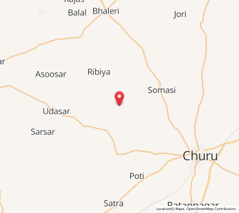 Map of Pithisar, Rajasthan