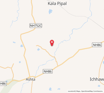 Map of Pochaner, Madhya Pradesh