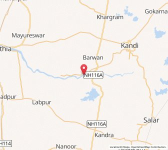 Map of Pochipara, West Bengal