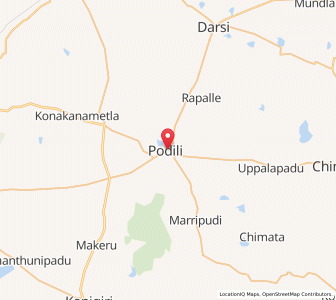 Map of Podile, Andhra Pradesh