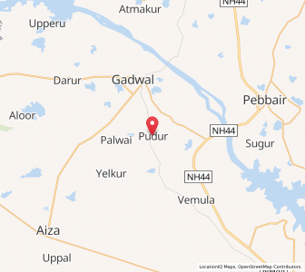 Map of Podur, Andhra Pradesh