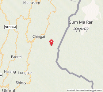 Map of Poi, Manipur