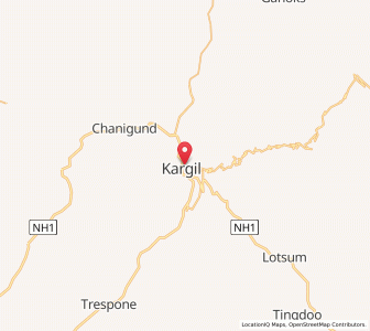 Map of Poin, Kashmir